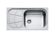 Single-bowl kitchen sink BIG BOWL 86.1V.STD - 1561 20*with drainboardstainless steelovermount