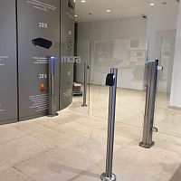 Stainless steel garden gate PASO-Evoglass