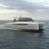 Catamaran express cruiser YOT 41outboardtwin-engine