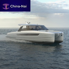 Catamaran express cruiser YOT 41outboardtwin-engine
