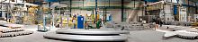 Cutting production plant for aluminumfor billetsholding