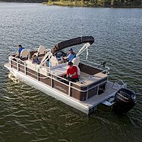 Outboard pontoon boat A'Lure 212tri-tubesport-fishing12-person max.