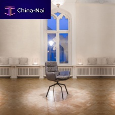Contemporary chair ARVAindoorsynthetic leathermetal base