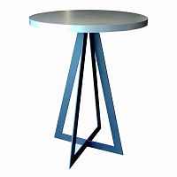 Contemporary high bar table Baronwoodenceramicsteel base