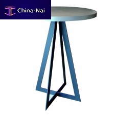 Contemporary high bar table Baronwoodenceramicsteel base