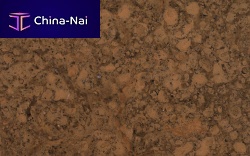 Marble flooring ROSSO INFERNOtilebrushedsandblasted