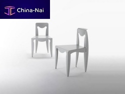 Contemporary chair LIBERTaluminumhomewithout armrests