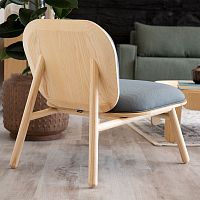 Contemporary fireside chair BLUME fabricoakash