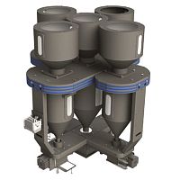 Conical screw blender OPTI-BLEND 1800continuousgranuleshorizontal