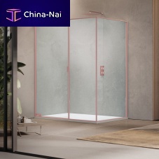 Glass shower enclosure Pyxiswith pivot doorcornerhome