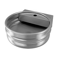 Wall-mounted hand basin KEGcountertoproundstainless steel