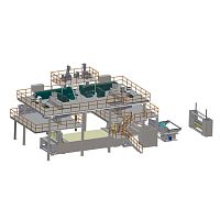 Non-woven production line JW seriesautomatichigh-speedPLC-controlled