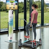 Balance rehabilitation system BALANCECOACH iQ computer-assistedwith serious games