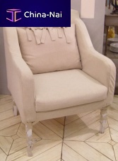 Traditional armchair BOUDOIR textile