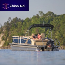 Outboard pontoon boat 2500 ELtri-tube15-person max.