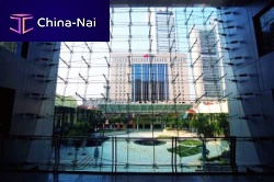 Cable-and-membrane tensile structure .for facadewith PVC membrane