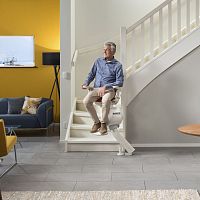 Indoor chair stair lift power-operatedrotating