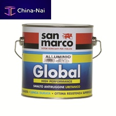 Finishing paint Global enamelfor aluminumtwo coats