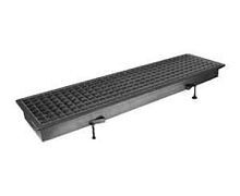 Drainage channel with grating EASYCHANNELstainless steel gratefor kitchen