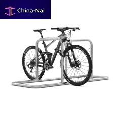Floor-mounted bike rack Galaxy 32galvanised steeladvertisingsecure