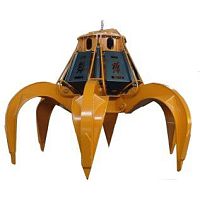 Orange peel grab hydraulicscrapwaste collection