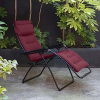 Batyline® relaxing armchair Futura Air Comfort®steelwith headrestfolding