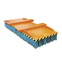 Industrial broom SI for forkliftfrontal push-blade