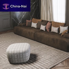 Contemporary pouf Drumvelvetsquareliving room