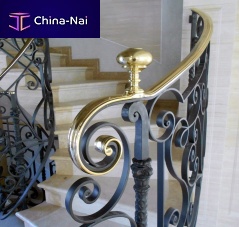 Wrought iron railing PROVANCEwith barsindoorfor stair