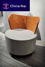 Original design armchair GLYPHOwoodencentral base