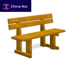 Traditional public bench LA SPEZIA woodenwith backrestwithout armrests