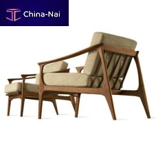 Traditional armchair T-101fabricwalnut
