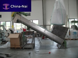 Shaftless screw conveyor TS Serieshorizontalrecliningtransport