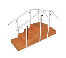 Straight rehabilitation staircase FZYOSTEP 1000with 2 handrails