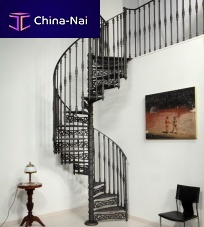 Spiral staircase C 140 cast iron stepsteel framehome