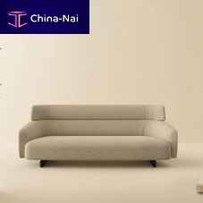 Contemporary sofa ARESfabricleatherbeige