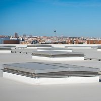 Aluminum smoke vent DELTApolycarbonateglasssmoke and heat extractor