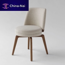 Contemporary chair MACARON indoorfabricbeech base