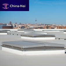 Aluminum smoke vent DELTApolycarbonateglasssmoke and heat extractor