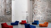 Contemporary fireside chair ZOEleatherby Studio Lievore Altherr Molina