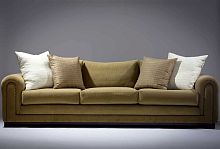 Traditional sofa CHESWICKfabricbrown3-seater