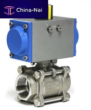 Ball valve PKIpneumaticshut-offstainless steel