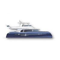 Power catamaran motor yacht BLUE COAST 58� POWERocean cruisingoffshorehigh-performance