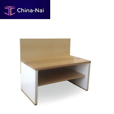 Contemporary bench ATLANTISoakwith backrestcontract