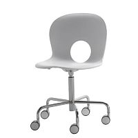 Contemporary chair OLIVIAindoorpolypropylenechrome steel base