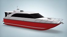 Catamaran express cruiser 17mhydro-jettwin-enginehard-top