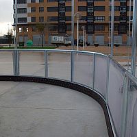 Welded mesh fence HOVAL01 seriesfor sports fieldssteelwooden