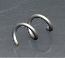 Steel conveyor spiral round