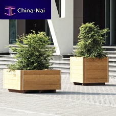 Wooden planter ZUECOsquarecontemporaryfor public space