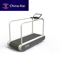 Treadmill ergometer with handrails adult